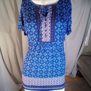 Dalia Blue Short Sleeve Top